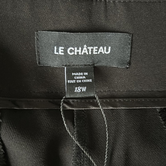 Black Le Chateau Dress Pants Size 18W - Picture 6 of 9